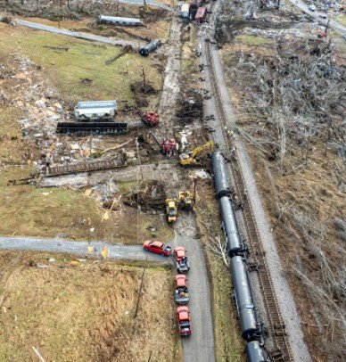 December 13, 2021: CSX Train Derailed by Tornado in Kentucky ⋆ STARS ...