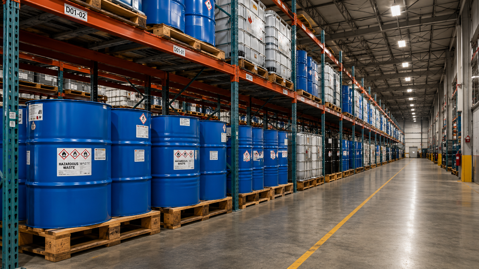 Hazmat warehouse and 3PL storage operation
